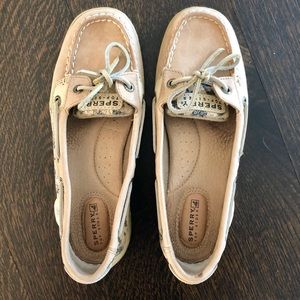 Sperry top siders with cheetah print